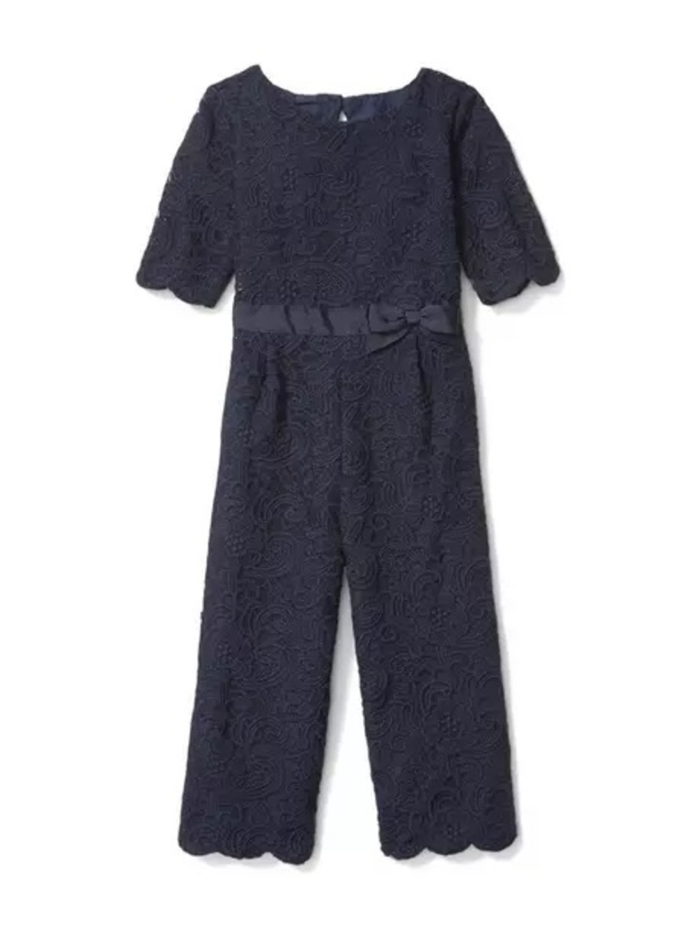 Janie and Jack navy blue lace jumpsuit  Size: 2 years